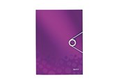 Mapper og Clipboards - Leitz 3-klap mappe  WOW PP A4 Lilla - 45990062