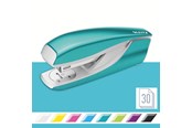 Hulapparater & Hæftemaskiner - Leitz Hæftemaskine 5502 NeXXt WOW 30 ark Isblå - 55021051