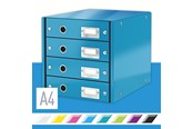 Arkivering & Opbevaring - Leitz Skuffekabinet Click & Store WOW 4 skuffer Blå - 60490036