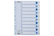 Lommer, Omslag & Registre - Esselte Register PP A4 1-10 hvid - 100135