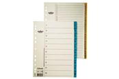 Lommer, Omslag & Registre - Esselte Register Mylar A4 A-Å flerfarvet - 69866