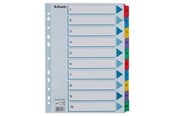 Lommer, Omslag & Registre - Esselte Register Mylar A4 1-10 flerfarv - 100161
