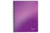 Blokke, Formularer & Notesbøger - Leitz Notesblok WOW PP A5 linjeret 80 gram 80 ark Lilla - 46390062