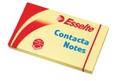 Blokke, Formularer & Notesbøger - Esselte Contacta Notes 75x125mm gul - 83001