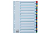Lommer, Omslag & Registre - Esselte Register Mylar A4 1-20 flerfarve - 100163