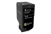 Blæk, Toner & Forbrugsstoffer - Lexmark Toner yellow 7K CS720 - 74C0S40