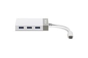 Netværksadapter (netkort, printserver mv.) - TRENDnet TUC-ETGH3 USB-C to Gigabit Adapter + USB Hub - TUC-ETGH3