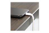Skærmkabel - StarTech.com 3.3 ft 1m USB to Lightning Cable - Apple MFi Certified - White - Lightning cable - Lightning / USB - 1 m - RUSBLTMM1M