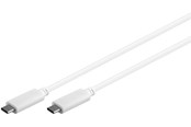 USB kabel - Pro USB-C <-> USB-C - 0.5m - Hvid - 4040849671937