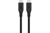 USB kabel - Pro USB-C <-> USB-C - 0.5m - Sort - 4040849679759