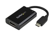 Skærmkabel - StarTech.com USB-C to 4K HDMI Adapter - 60 Watt USB Power Delivery - Black - external video adapter - black - CDP2HDUCP