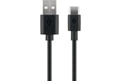 USB kabel - Pro USB-A <-> USB-C - 1m - USB 2.0 - Sort - PUSB2.0-AC-BLK-1M