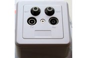 Antennekabel/stik - Triax Wall Outlet - FM/TV/SAT-Twin - Terminated - 308344