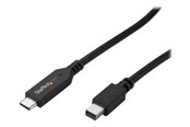 Skærmkabel - StarTech.com 1m / 3 ft USB-C to Mini DisplayPort Cable - 4K 60Hz - Black - external video adapter - STM32F072CBU6 - black - CDP2MDPMM1MB