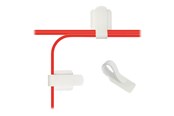Netværkstilbehør - LABEL THE CABLE Cable Holder Wall Straps White (50-Pack) - PRO3120