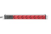 Strømkabel (ekstern) - DIGITUS 8-Port - 1U - Aluminum PDU - DN-95410-R