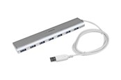 USB hub - StarTech.com USB 3.0 Hub Compact 7 ports USB hub - USB 3.2 - 7 ports - Sølv - ST73007UA