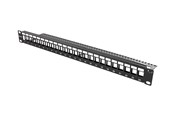 Netværkstilbehør - Deltaco Patch Panel 24-Port 1U 19" Without Connectors - PAN-113