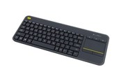 Tastatur - Logitech K400 Plus Ergonomic Wireless Touch - Tastatur - Amerikansk engelsk - Sort - 920-007145
