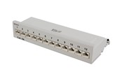 Netværkstilbehør - Deltaco PAN-212 Patch Panel 12xRJ45 Cat6a wall-mountable metal grey - PAN-212