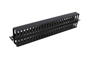 Netværkstilbehør - Deltaco 19" 1U Plastic Cable Management Bar - SP-3663-1U