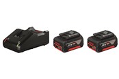 Akku & Lader - Bosch Professional 2 x GBA 18V 4.0Ah + GAL 18V-40 - 1600A019S0