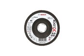 Vinkelsliber - Bosch X-LOCK-rondelslibeskiver, vinklet version, med fiberbundplade og en diameter på 115 mm, G 40, X571, Best for Metal, 1 stk. - 2608619197