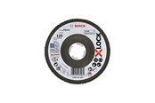 Vinkelsliber - Bosch X-LOCK-rondelslibeskiver, vinklet version, med fiberbundplade og en diameter på 125 mm, G 120, X571, Best for Metal, 1 stk. - 2608619204