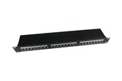 Netværkstilbehør - Gembird NPP-C524-002 - patch panel with cable management - 1U - 19" - NPP-C524-002