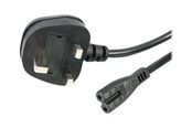 Strømkabel (ekstern) - StarTech.com UK Laptop Power Cord 2 Slot for UK BS1363 to C7 - power cable - 1 m - PXTNB2SUK1M
