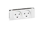 Afbrydermateriel - Legrand stikkontakt EDB Dansk standard 2P+J DOBB - 77519