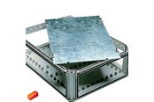 Tavler og kasser - FIBOX Montageplade, forzinket stål 260x260x2 til EKIN33 - 8853069