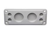 Tavler og kasser - FIBOX Gevindflange størrelse 2 4XM20+2XM50 polycarbonat komplet - 2550861