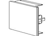 Føringsveje & kanalskinner - Tehalit Endestykke BR 70170 M 5613 perlehvid - M5613PH