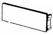 Føringsveje & kanalskinner - Tehalit Endestykke BR 70130 - M55737030