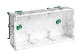Føringsveje & kanalskinner - Hager CLIC'LINE tripelmodul - 104F 1113