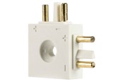 Lamper - SG Armaturen SlimLine L-connector Mat-Hvid - 391210