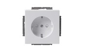 Afbrydermateriel - ABB Stikkontakt ENKELT (semi-komplet) 16A 1M Hvid - 2TKA003846G1