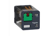 Komponenter til tavler og kasser - Schneider Electric Stikbensrelæ 10A 3C/O 230VAC med LED og testknap - RUMC32P7