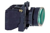 Trykknapper og signalenheder - Schneider Electric Lampetryk komp grøn 24VAC/DC med LED NO+NC XB5AW33B5 - XB5AW33B5