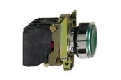 Trykknapper og signalenheder - Schneider Electric Lampetryk komp grøn 230VAC m/LED 1NO+NC - XB4BW33M5