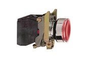Trykknapper og signalenheder - Schneider Electric Lampetryk komp rød 230VAC m/LED 1NO+NC - XB4BW34M5