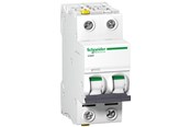Komponenter til tavler og kasser - Schneider Electric Acti9 iC60H 2P 4A Dobbelt terminal C-karakteristik 10/16kA 230V Bredde 36mm - A9F07204