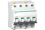 Komponenter til tavler og kasser - Schneider Electric Acti9 iC60N 3P-N 6A Dobbelt terminal C-karakteristik 6/10kA 230V Bredde 72mm - A9F04706
