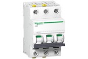 Komponenter til tavler og kasser - Schneider Electric Acti9 iC60N 3P 16A Dobbelt terminal C-karakteristik 6/10kA 230V Bredde 54mm - A9F04316