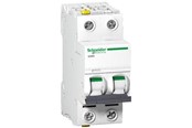 Komponenter til tavler og kasser - Schneider Electric Acti9 iC60N 2P 20A Dobbelt terminal C-karakteristik 6/10kA 230V Bredde 36mm - A9F04220