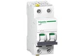Komponenter til tavler og kasser - Schneider Electric Acti9 iC60N 2P 10A Dobbelt terminal C-karakteristik 6/10kA 230V Bredde 36mm - A9F04210