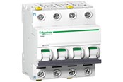 Komponenter til tavler og kasser - Schneider Electric Acti9 iC60N 3P-N 16A  Dobbelt terminal B-karakteristik 6/10kA 230V Bredde 72mm - A9F03716