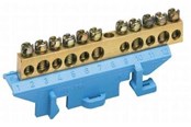 Forgreningsmateriel - Hager Tilslutningsklemme 73 mm m/sokkel jord - KM11E