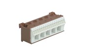 Tavler og kasser - Hager Klemblok fase 1+5 brun QC - KN06P